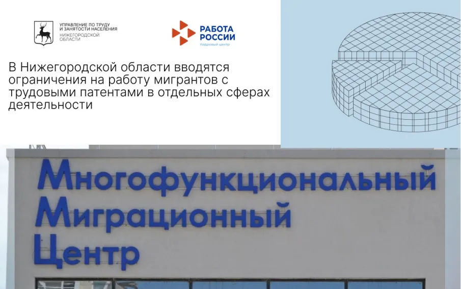 В Нижегородской области вводятся ограничения на работу мигрантов с трудовыми патентами в отдельных сферах деятельности