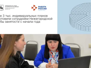 Более 3 тыс. индивидуальных планов подготовили сотрудники Нижегородской службы занятости с начала года