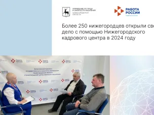 Более 250 нижегородцев открыли свое дело с помощью Нижегородского кадрового центра в 2024 году